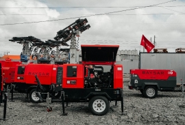 Осветительная мачта BAYSAR DM-16 со встроенным генератором 8 кВт